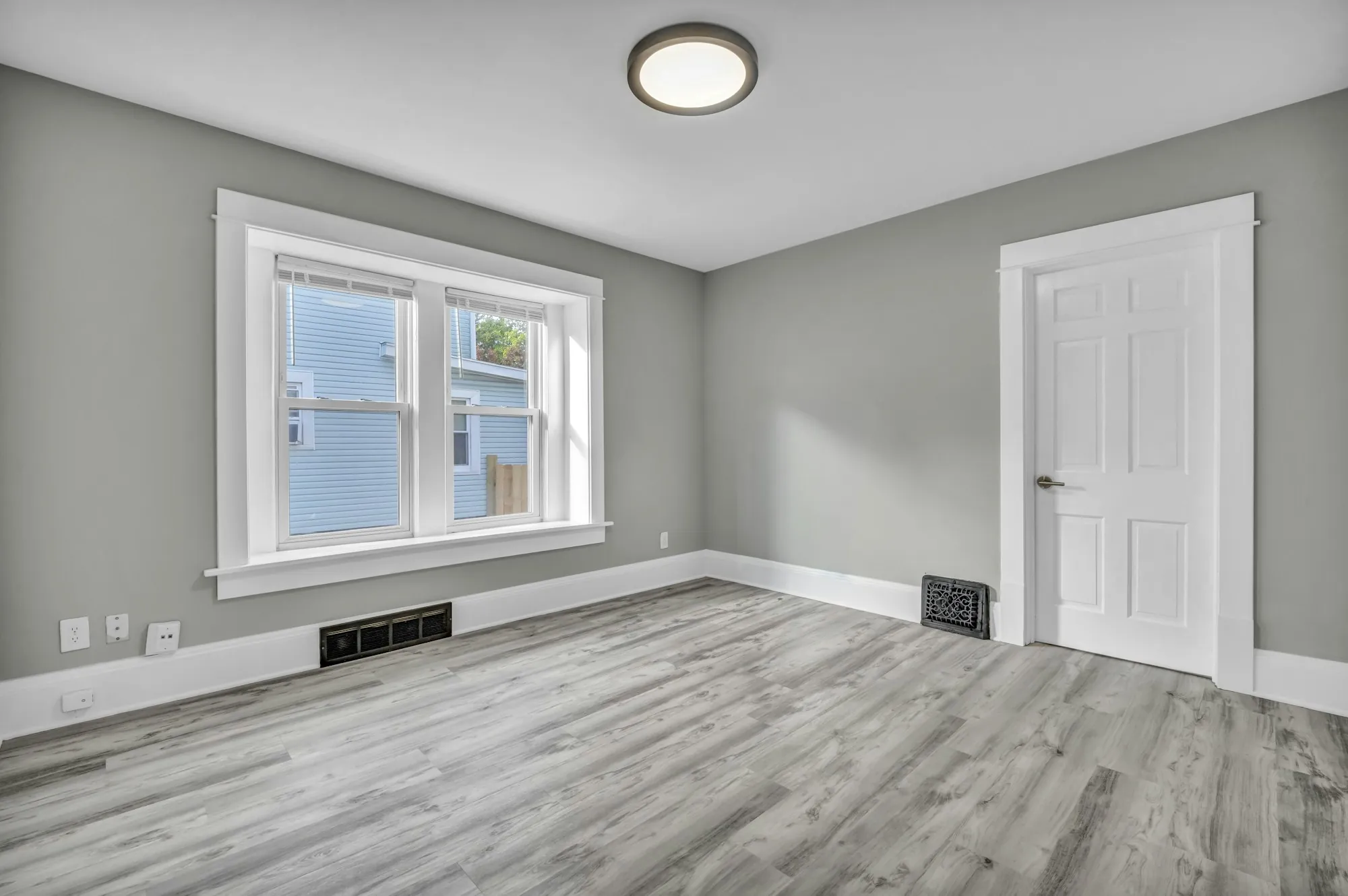 Freshly painted room